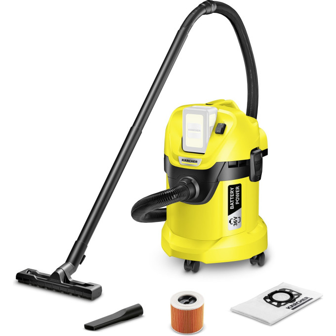 Аккумуляторный хозяйственный пылесос KARCHER WD 3 BATTERY 1,629-910