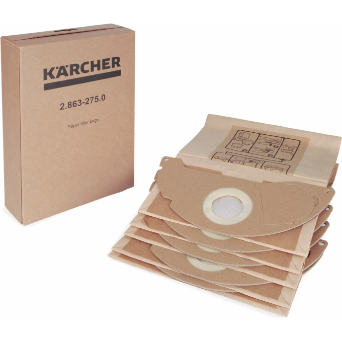 Фильтр-мешки KARCHER к пылесосам WD 2 5 шт 2,863-275