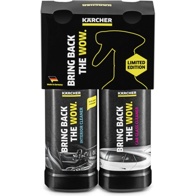 Комплект для чистки салона и стекол автомобиля KARCHER RM 650 0,5 л и RM 651 0,5 л 6,296-168