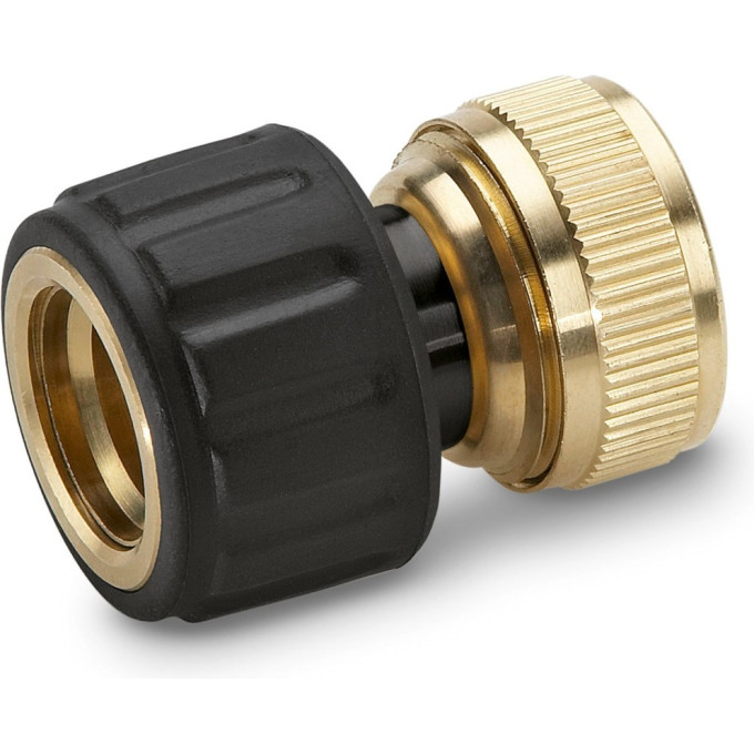 Латунный коннектор KARCHER с аквастопом 3/4'' 2,645-018
